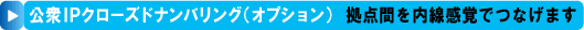 内線感覚でつなげる公衆IPクローズドナンバリング(オプション)